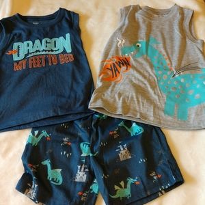 Boys 4t short set with 2 Tanks